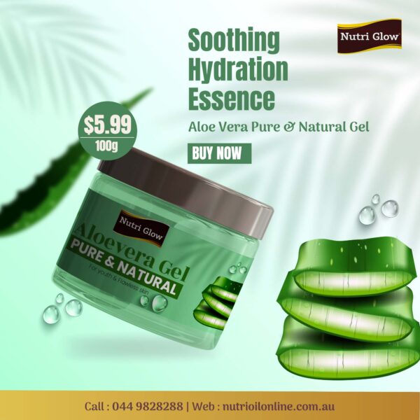 Pure and Natural Aloe Vera Gel - 100g