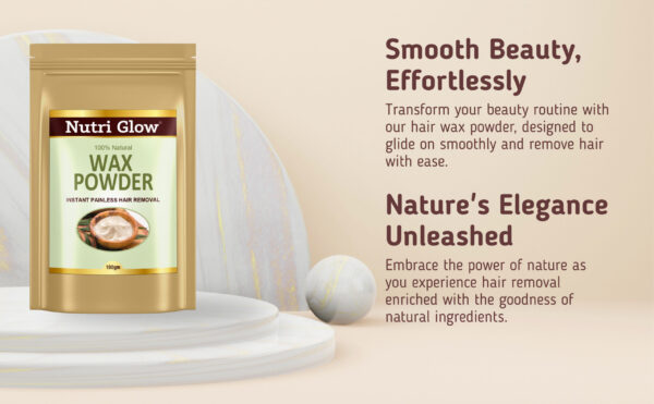 100% Natural Hair Wax Powder : Instant Painless Hair Removal