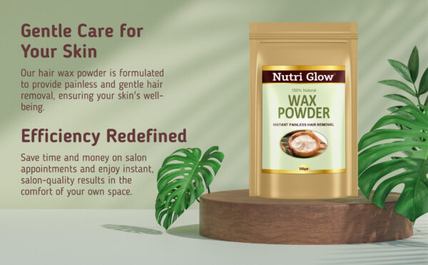 100% Natural Hair Wax Powder : Instant Painless Hair Removal