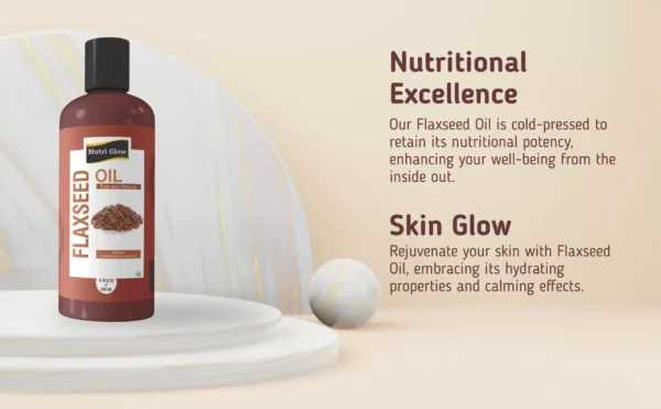 Premium and Cold pressed Flaxseed Oil (200ml)