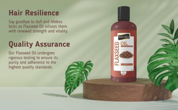 Premium and Cold pressed Flaxseed Oil (200ml)